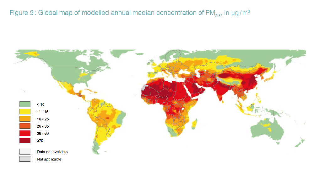 科学网—世界上空气污染（PM2.5）最严重的国家和地区 - 刘进平的博文