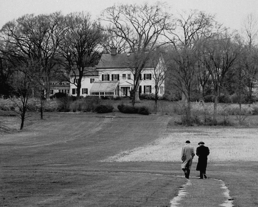 Kurt Godel, right, Albert Einstein, left, taking a walk in Princeton, 1954 22.png