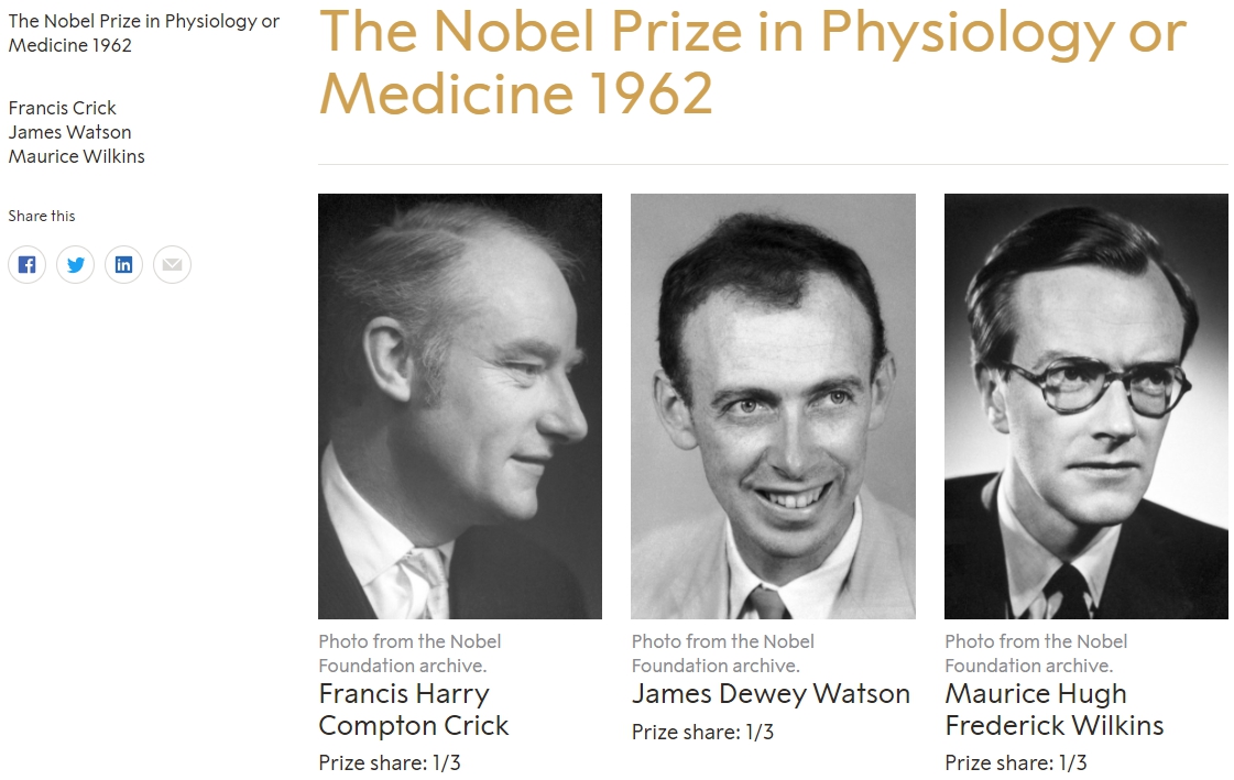 The Nobel Prize in Physiology or Medicine 1962 ͼnobelprize.org.jpg