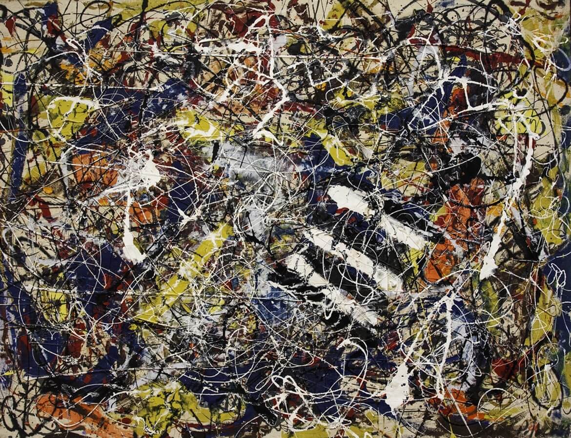 Number 17A Jackson Pollock 1948 (drip painting) 11 С number17a-1.jpg
