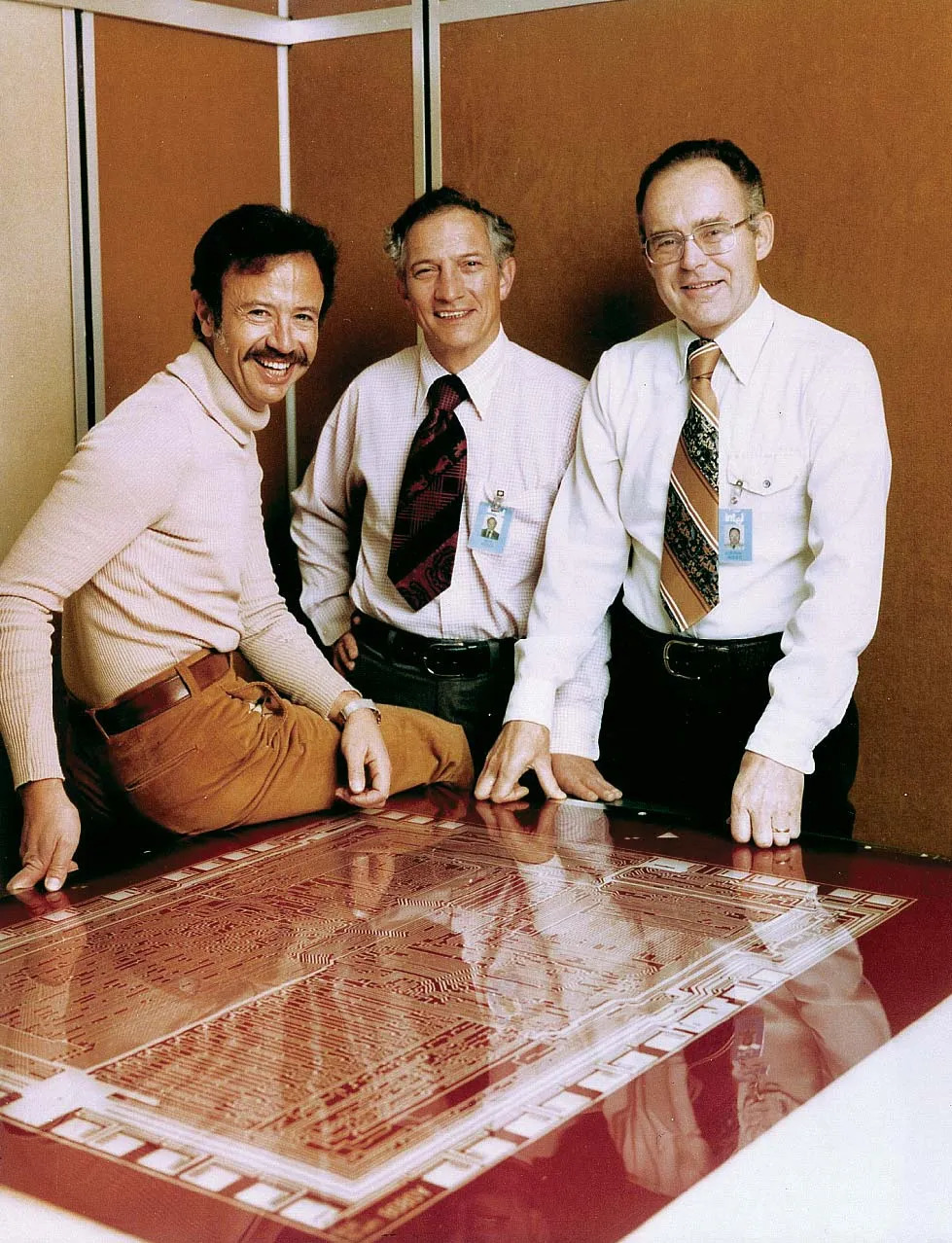 (From left to right) Andrew Grove, Robert Noyce, and Gordon Moore, 1978.jpg