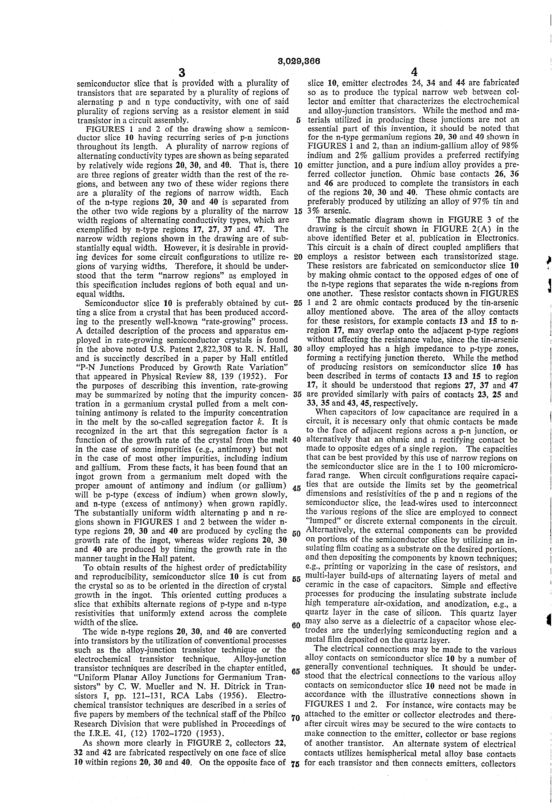 1959-04-22 Kurt Lehovec  Multiple semiconductor assembly _ uspto 3029366_.png