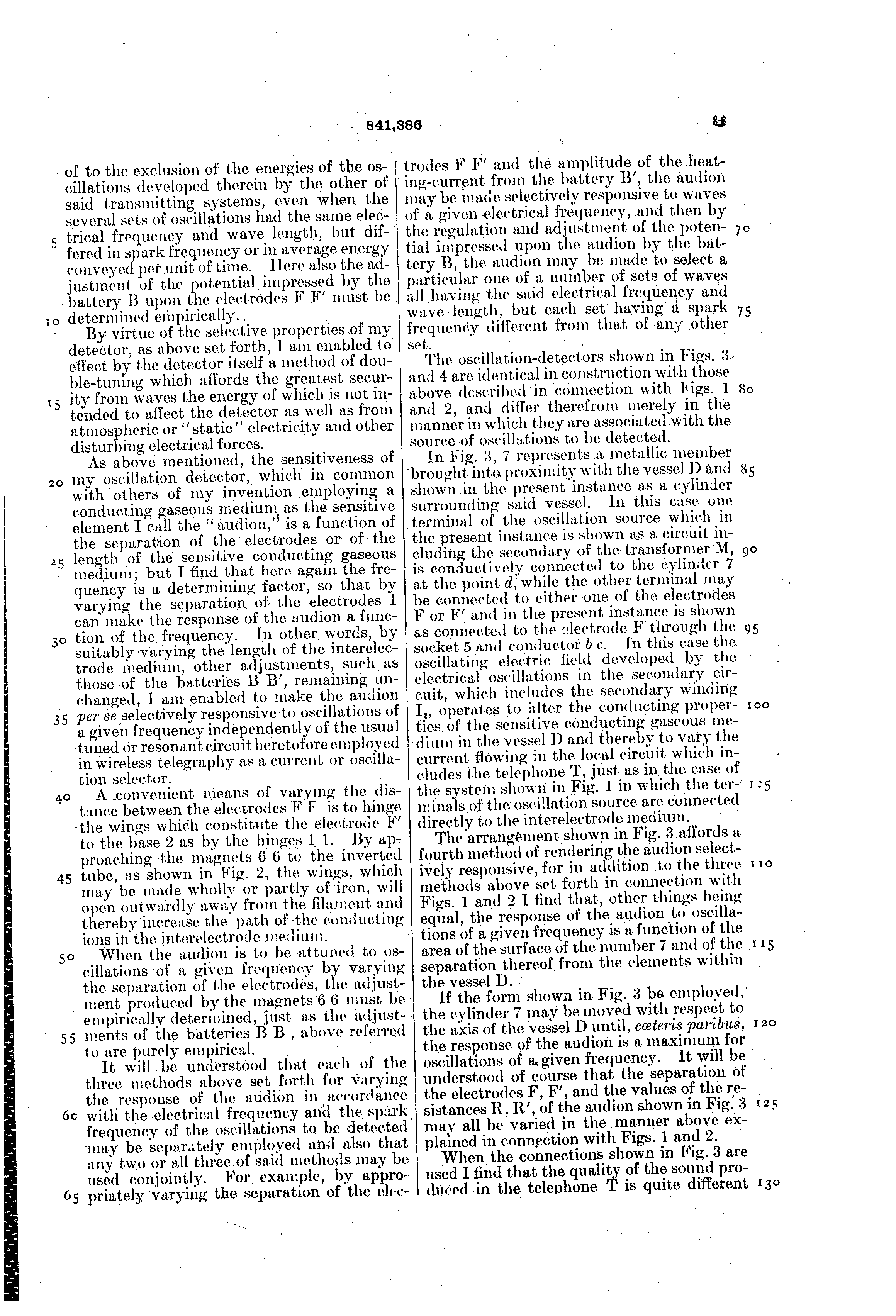 1906-08-27 Lee De Forest 0841386 WIRELESS TELEGRAPHY ר   084.png