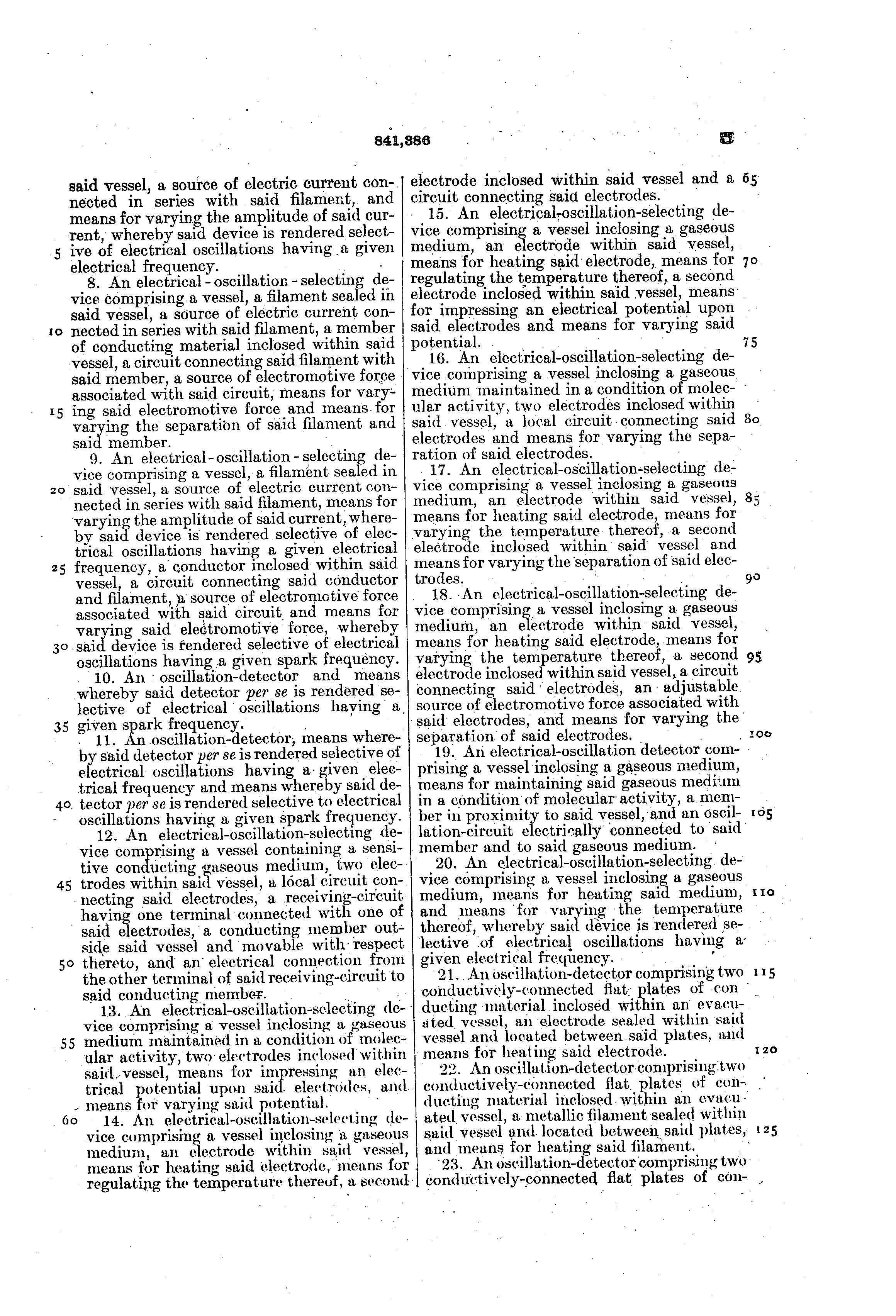 1906-08-27 Lee De Forest 0841386 WIRELESS TELEGRAPHY ר   084.png