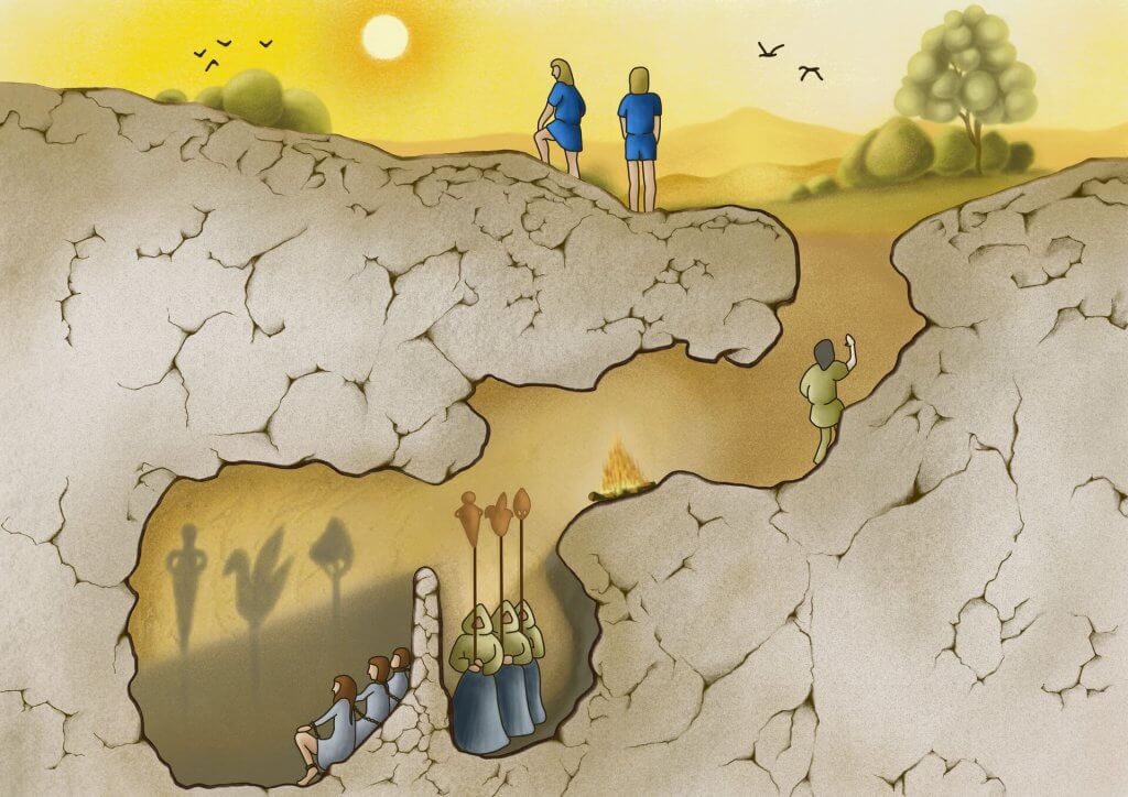 ͼ allegory of the cave 11 Think_Blue_Tree_Platos-Allegory-of-the-Cave-1024x724.jpg