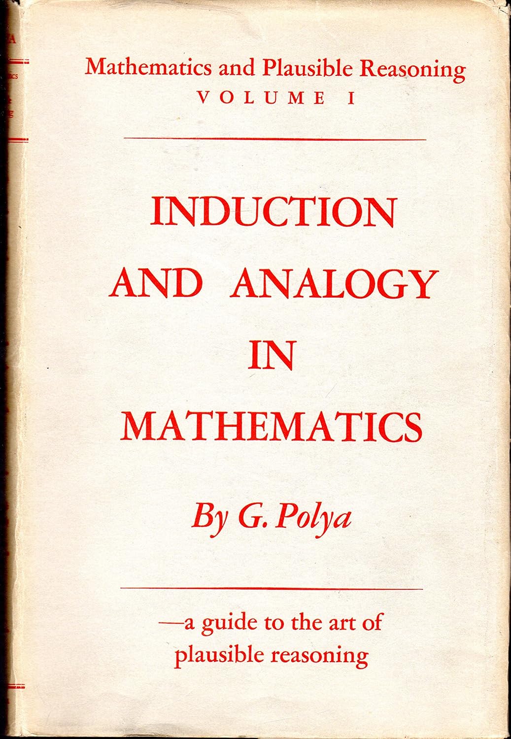 Mathematics and Plausible Reasoning, Volume 1 Induction.jpg