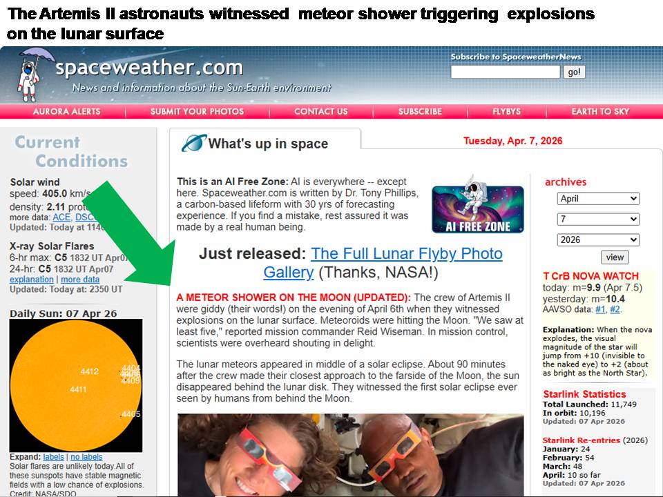 The Artemis II astronauts witnessed meteor shower triggering explosions.jpg