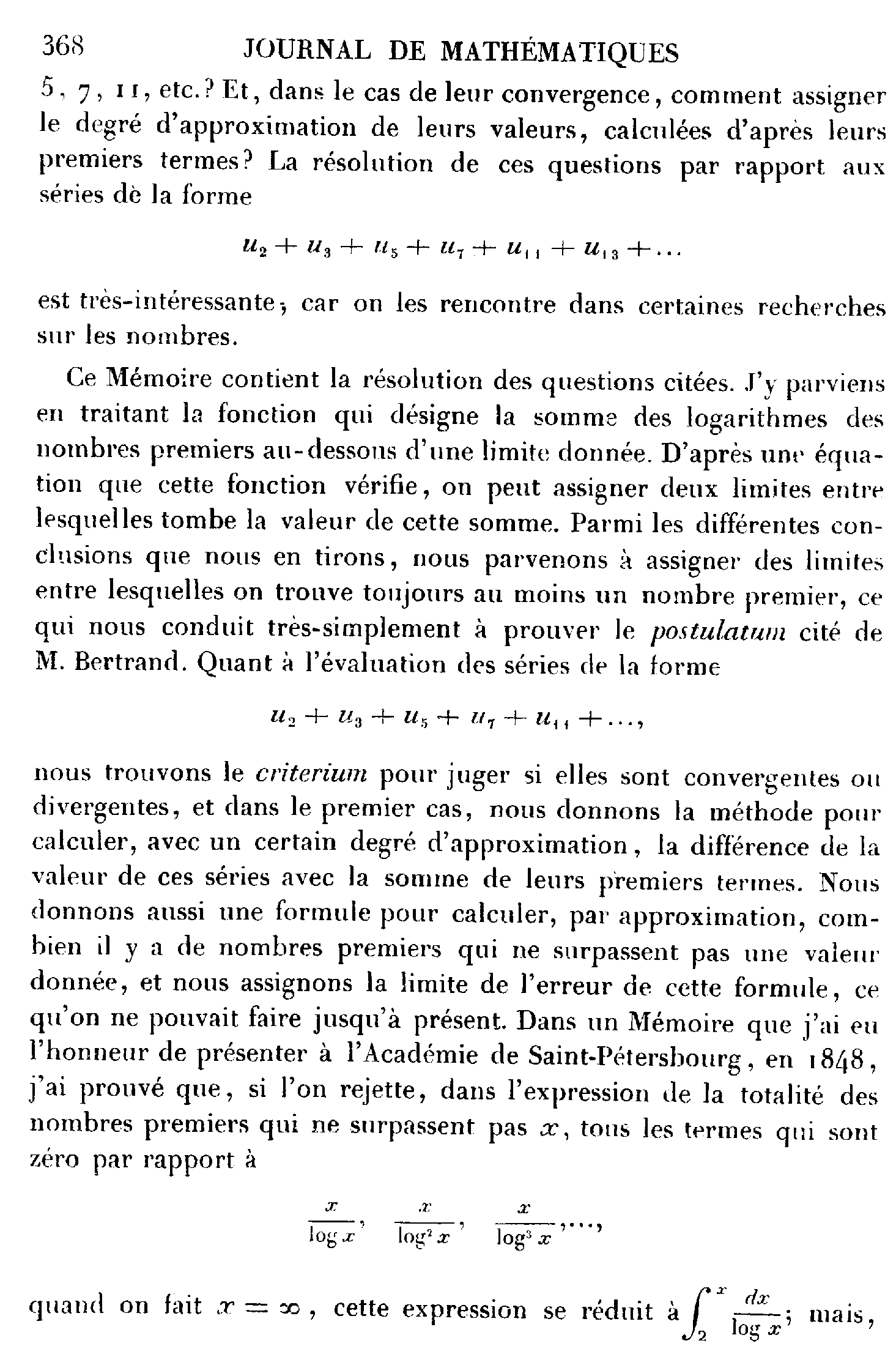 1852 (Tchebichef) M��moire sur les nombres premiers_ҳ��_04_����.png