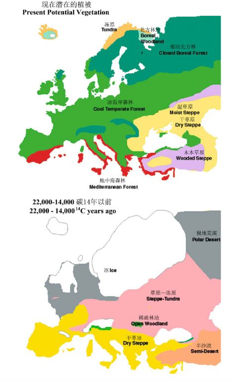 欧洲植被类型分布图图片
