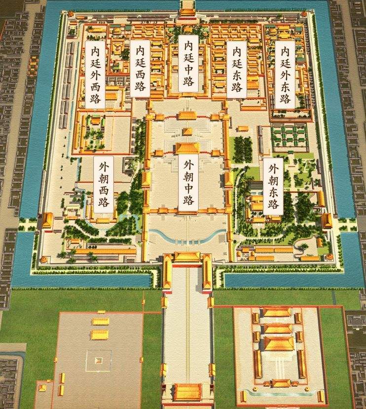北京故宫于明成祖永乐四年(1406年)开始建设,以南京故宫为蓝本营建,到