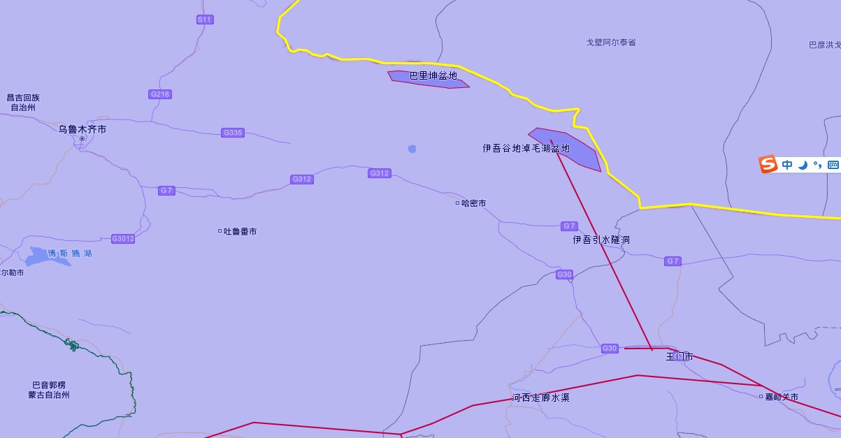 巴里坤湖地图图片
