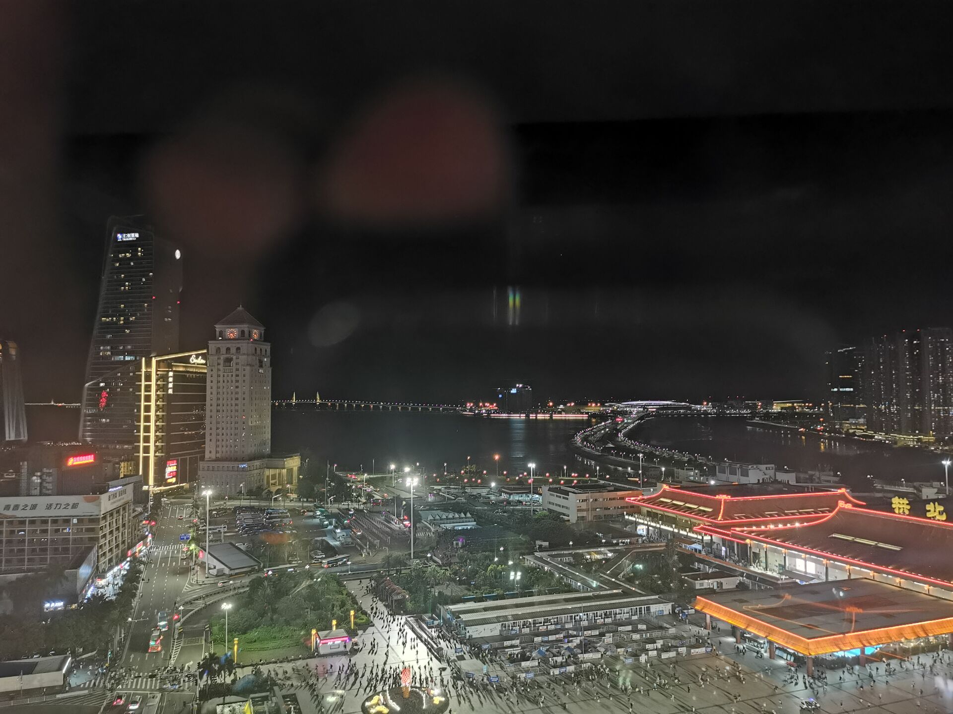 珠海拱北口岸夜景图片图片